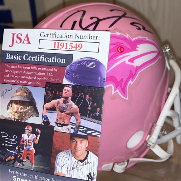 Other - Signed Ray Lewis Mini helmet